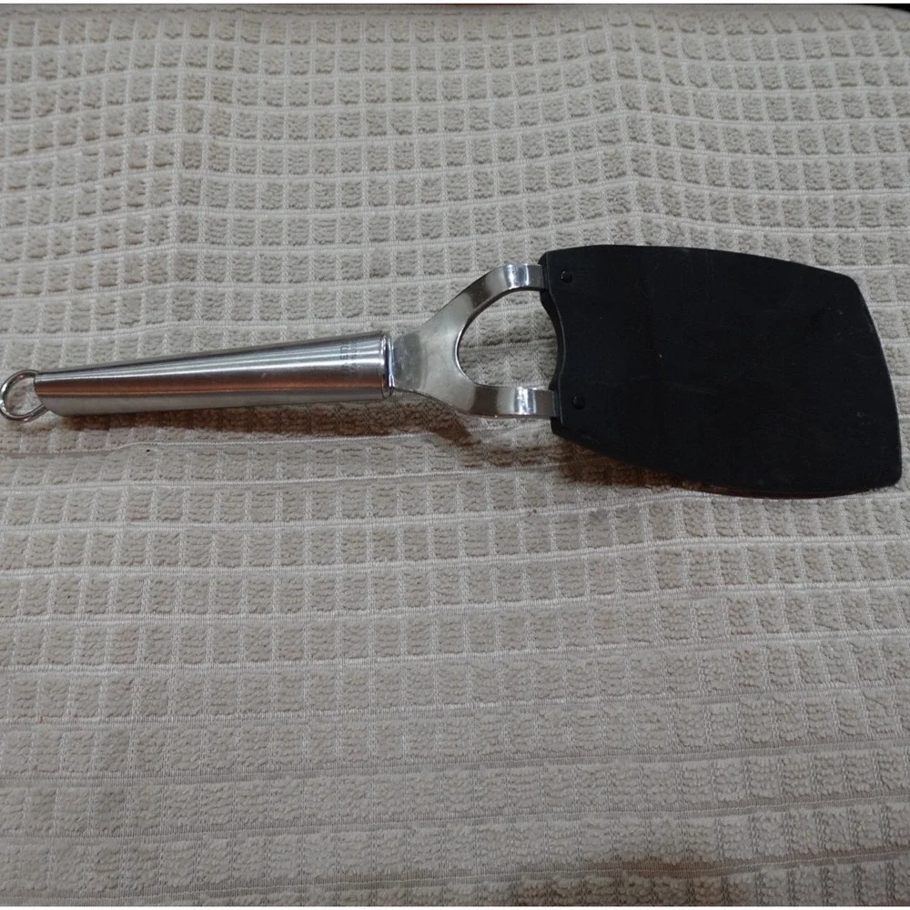 Oneida‎ Stainless Steel Handle Spatula Black Nylon Head Kitchen Turner 12 Inch
